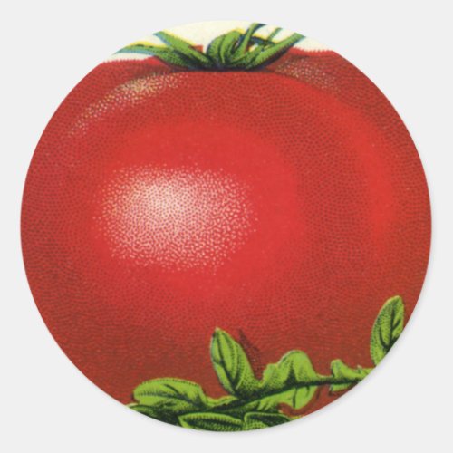 Vintage Fruit Crate Label Arcadia Beauty Tomatoes Classic Round Sticker