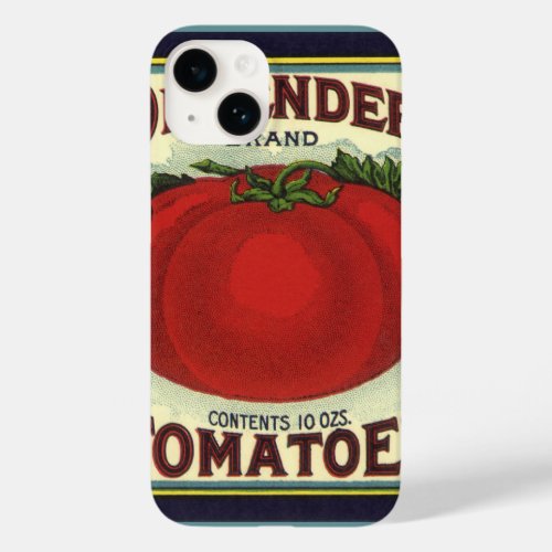Vintage Fruit Crate Label Art Defender Tomatoes Case_Mate iPhone 14 Case
