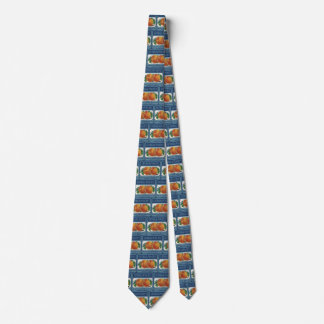 Vintage Fruit Crate Label Art, Georgia Peaches Neck Tie