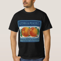 Vintage Fruit Crate Label Art, Georgia Peaches