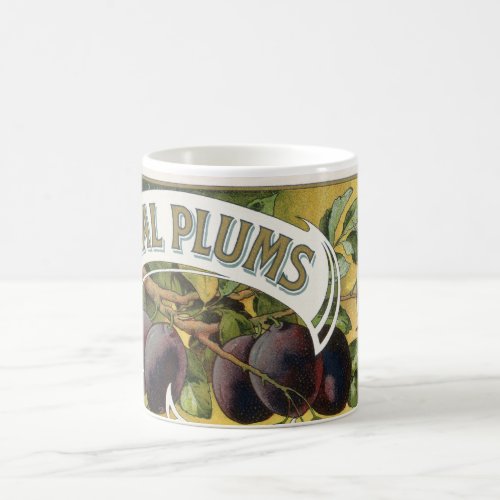 Vintage Fruit Crate Label Art, Imperial Plums