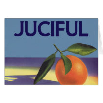 Vintage Fruit Crate Label Art, Juciful Oranges