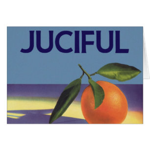Vintage Fruit Crate Label Art, Juciful Oranges Cards