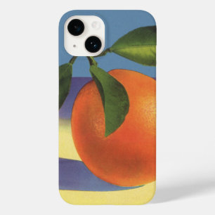Vintage Fruit Crate Label Art, Juciful Oranges Case-Mate iPhone 14 Case