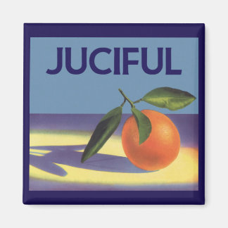 Vintage Fruit Crate Label Art, Juciful Oranges Magnet