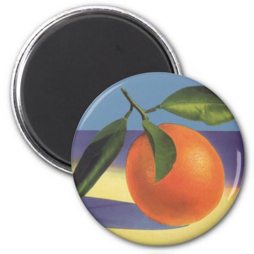 Vintage Fruit Crate Label Art Juciful Oranges Magnet