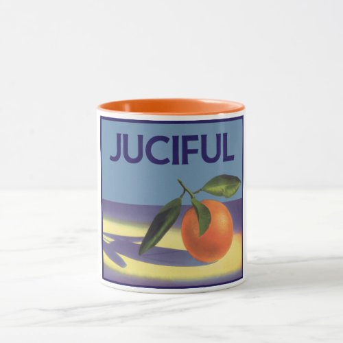 Vintage Fruit Crate Label Art, Juciful Oranges