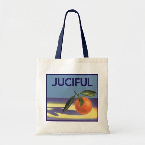 Vintage Fruit Crate Label Art Juciful Oranges Tote Bag