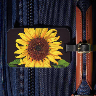 Vintage Fruit Crate Label Art Orangedale Sunflower Luggage Tag