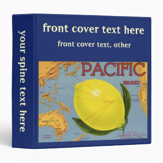 Vintage Fruit Crate Label Art Pacific Lemon Citrus Binder