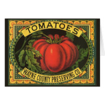 Vintage Fruit Crate Label Art, Wayne Co Tomatoes