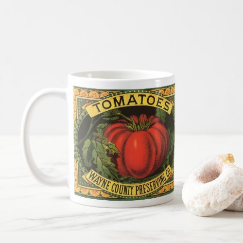 Vintage Fruit Crate Label Art, Wayne Co Tomatoes