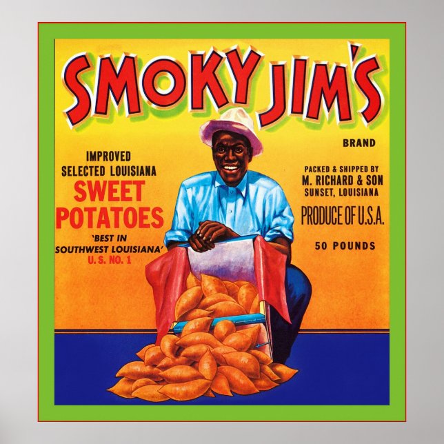 Vintage Fruit Crate Label Poster (Front)