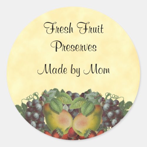 Vintage Fruit Custom Canning Label