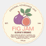 Vintage Fruit Fig Jam Homemade Product Classic Round Sticker