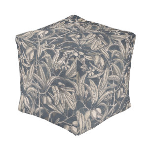 Vintage Fruit & Floral I Pouf