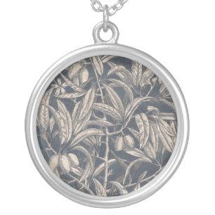 Vintage Fruit & Floral I Silver Plated Necklace
