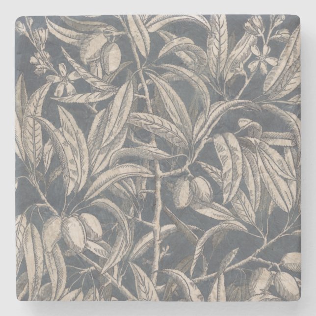 Vintage Fruit & Floral I Stone Coaster (Front)