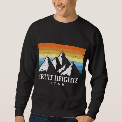 Vintage Fruit Heights Utah Mountain Hiking Souven Sweatshirt