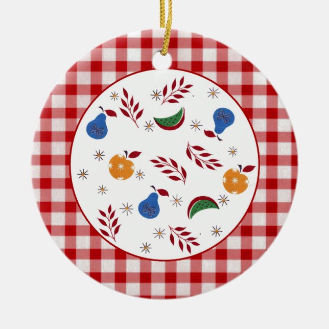Vintage Fruit Ornament (Front)