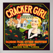 VINTAGE FRUIT PACKING CRATE LABEL
