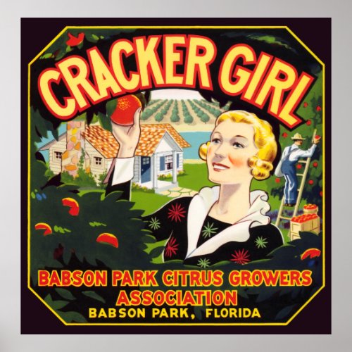 VINTAGE FRUIT PACKING CRATE LABEL