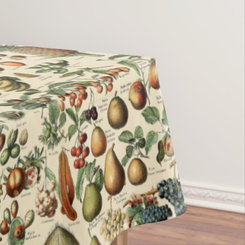 Vintage Fruit Pattern by Adolphe Millot Tablecloth