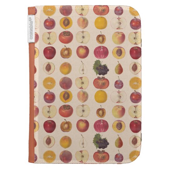Vintage Fruit Pattern Kindle Case