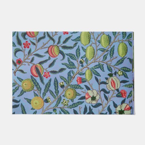 Vintage Fruit Pomegranate Ornament Illustration Doormat