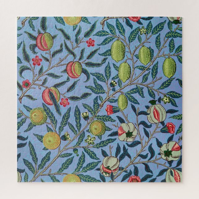 Vintage Fruit Pomegranate Ornament Illustration Jigsaw Puzzle (Vertical)