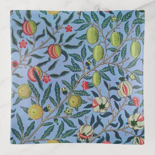 Vintage Fruit Pomegranate Ornament Illustration Trinket Tray
