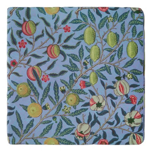 Vintage Fruit Pomegranate Ornament Illustration Trivet