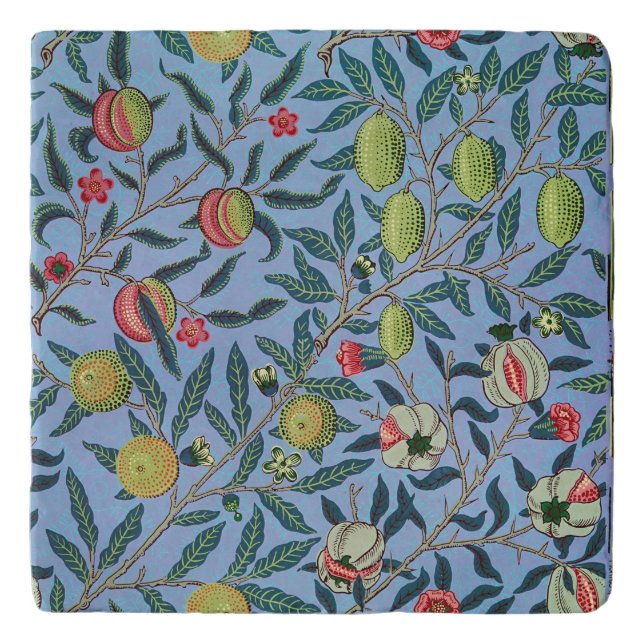 Vintage Fruit Pomegranate Ornament Illustration Trivet (Front)