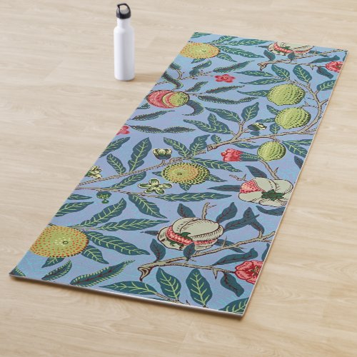 Vintage Fruit Pomegranate Ornament Illustration Yoga Mat