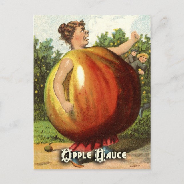 Vintage Fruit Postcard Series: Apple (Front)