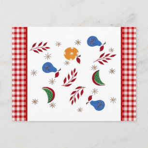 Vintage Fruit Recipe Card