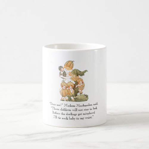 Vintage Fruit Rhyme Muskmelon Cantaloupe Melon Coffee Mug