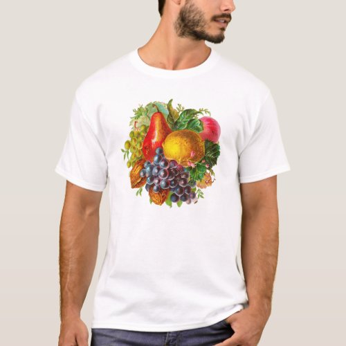 Vintage Fruits and Nuts Painting