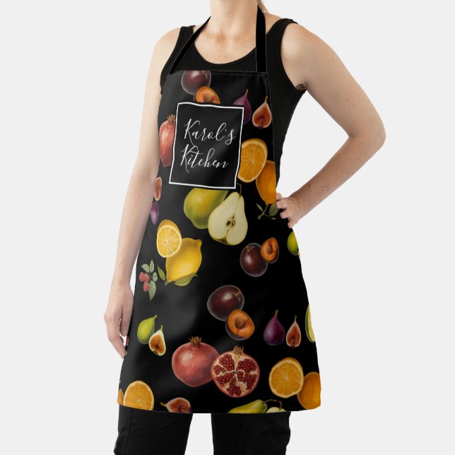 Vintage Fruits Apron (Customize) (Insitu)