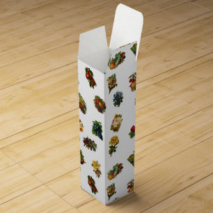 Vintage Fruits & Flowers Wine Gift Box