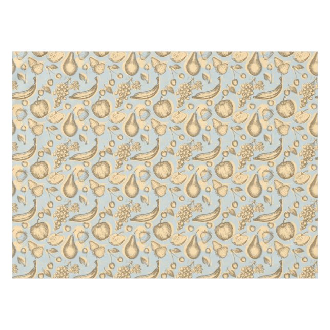 Vintage fruits pattern tablecloth (Front (Horizontal))