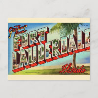 Vintage Ft. Lauderdale Florida Postcard
