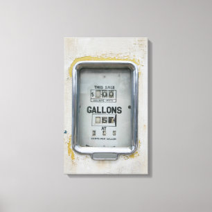 Vintage Fuel Pump / Bowser Dial - Canvas