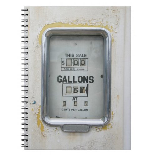 Vintage Fuel Pump  Bowser Dial _ Notepad Notebook