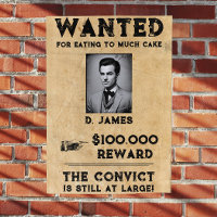 Vintage Fun Convict Reward Wanted