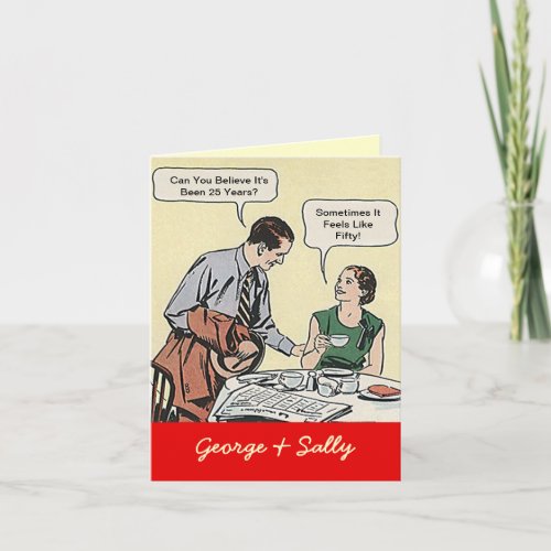 Vintage Fun Couple Cards Happy Anniversary