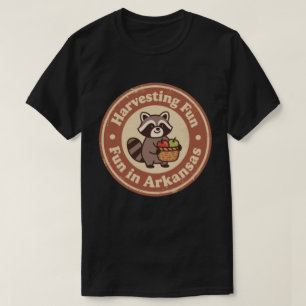 Vintage Fun in Arkansas Raccoon Harvesting T-Shirt