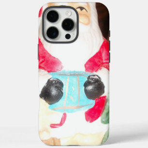 Vintage Fun Santa with Snow Nostalgic Holiday Ar iPhone 16 Pro Max Case
