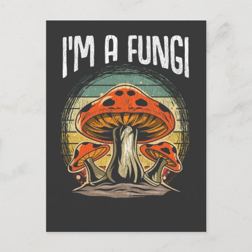 Vintage Fungi Funny Mushrooms Collector Pun Postcard