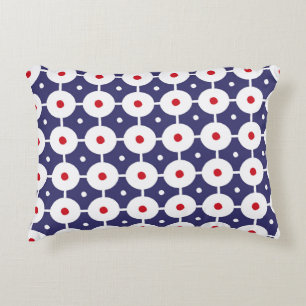 vintage funky retro seamless pattern. Seamless ret Accent Pillow